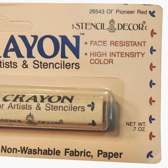 Artist Paint Crayon Pioneer Red Oil Base Artist Stenciler 265343 - Picture 5 of 7